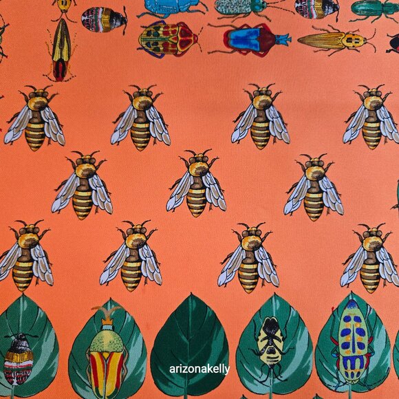 Rare Echo Silk Bug Scarf Insect Beetle Scarf Entomology Hand Rolled - Picture 8 of 16